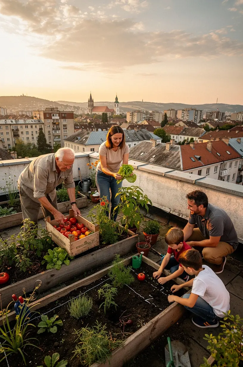 Vizualizare a unei rețele de senzori inteligenți care monitorizează traficul și reduc ambuteiajele în zone rezidențiale.